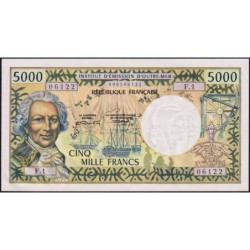 Nouvelle-Calédonie - Nouméa - Pick 65a - 5'000 francs - Série F.1 - 1971 - Etat : NEUF