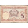 Tahiti - Papeete - Pick 11b - 5 francs - Série L.52 - 1935 - Etat : TB-