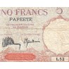 Tahiti - Papeete - Pick 11b - 5 francs - Série L.52 - 1935 - Etat : TB-