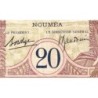 Nouvelle-Calédonie - Nouméa - Pick 37b - 20 francs - Série U.54 - 1937 - Etat : TB+