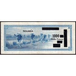 Nouvelle-Calédonie - Nouméa - Pick 45 - 1'000 francs - Série W32 (remplacement) - 1943 - Etat : TTB