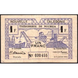 Nouvelle-Calédonie - Nouméa - Pick 52 - 1 franc - 15/07/1942 - Etat : TTB
