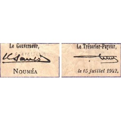 Nouvelle-Calédonie - Nouméa - Pick 52 - 1 franc - 15/07/1942 - Etat : TTB