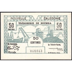 Nouvelle-Calédonie - Nouméa - Pick 54 - 50 centimes - 15/07/1942 - Etat : pr.NEUF