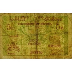 Nouvelle-Calédonie - Nouméa - Pick 58 - 5 francs - 15/06/1943 - Etat : TB à TB+