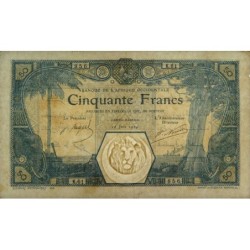 Côte d'Ivoire - Grand-Bassam - Pick 9De - 50 francs - Série K.61 - 12/06/1924 - Etat : TTB+ à SUP-