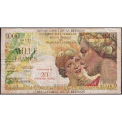 La Réunion - Pick 55b - 20 nouv. francs sur 1000 francs - Série L.2 - 1971 - Etat : TB