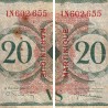 Martinique - France Outre-Mer - Pick 24 - 20 francs - Série LN - 1944 - Etat : B+ à TB-