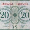 St-Pierre et Miquelon - Pick 12 - 20 francs - Série LA - 1941 - Etat : TB