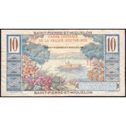 St-Pierre et Miquelon - Pick 23 - 10 francs - Série F.41 - 1950 - Etat : TB