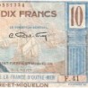 St-Pierre et Miquelon - Pick 23 - 10 francs - Série F.41 - 1950 - Etat : TB