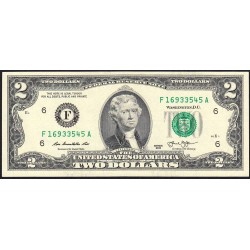 Etats Unis - Pick 538 - 2 dollars - Série F A - 2013 - Atlanta - Etat : TTB+