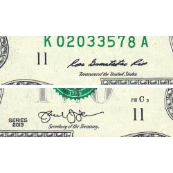 Etats Unis - Pick 538 - 2 dollars - Série K A - 2013 - Dallas - Etat : TTB+