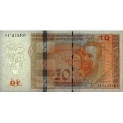 Bosnie-Herzégovine - Pick 80a - 10 convertible maraka - Série F - 2012 - Etat : NEUF