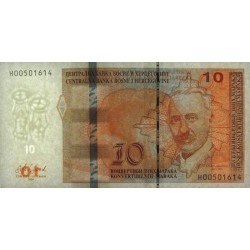 Bosnie-Herzégovine - Pick 81c - 10 convertible maraka - Série H - 2019 - Etat : NEUF