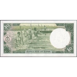 Bangladesh - Pick 27a_1 - 20 taka - Série ঘ - 07/1984 - Etat : SUP+ à SPL