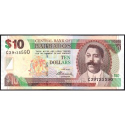 Barbade - Pick 68b - 10 dollars - Série C39 - 01/05/2007 (2009) - Etat : NEUF