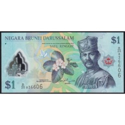 Brunei - Pick 35a - 1 dollar - Série D/20 - 2011 - Polymère - Etat : NEUF