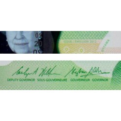 Canada - Pick 108b - 20 dollars - Série FZL - 2012 (2016) - Polymère - Etat : NEUF