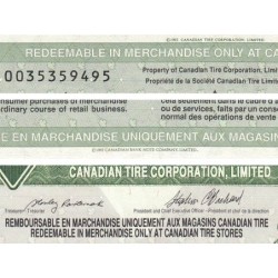 Canadian Tire - S17B - 5 cents - Série 0 - 1992 - Etat : TTB