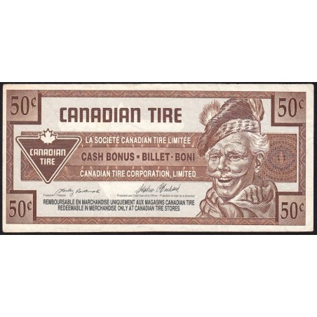 Canadian Tire - S17E - 50 cents - Série 0 - 1992 - Etat : TTB