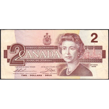 Canada - Pick 94b_1 - 2 dollars - Série BGD - 1986 (1988) - Etat : TB+