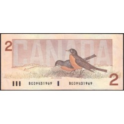 Canada - Pick 94b_1 - 2 dollars - Série BGD - 1986 (1988) - Etat : TB+