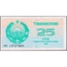 Ouzbékistan - Pick 65a - 25 som - Série MM - 1992 (1993) - Etat : SUP