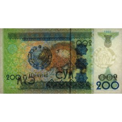 Ouzbékistan - Pick 80 - 200 som - Série AE - 1997 - Etat : NEUF