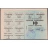 Ouzbékistan - Pick 44Ab - 10 coupons - Trimestre 2 (1992) - Etat : SPL