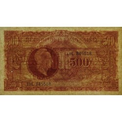VF 11-01 - 500 francs - Marianne - 1945 - Série 10L - Etat : SUP+