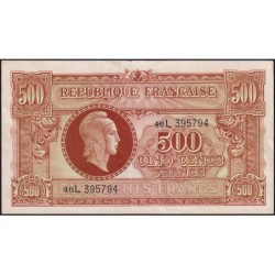 VF 11-01 - 500 francs - Marianne - 1945 - Série 46L - Etat : SUP
