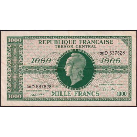 VF 13-01 - 1000 francs - Marianne - 1945 - Série 30D - Etat : TTB+