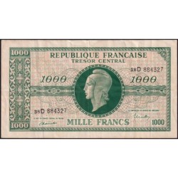 VF 13-01 - 1000 francs - Marianne - 1945 - Série 38D - Etat : TB+