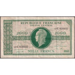 VF 13-02 - 1000 francs - Marianne - 1945 - Série 47E - Etat : TB+