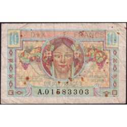 VF 30-01 - 10 francs - Trésor français - Territoires occupés - 1947 - Série A - Etat : TB-