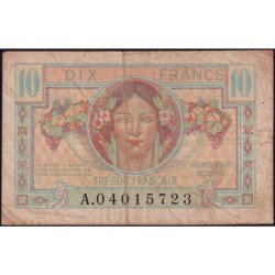 VF 30-01 - 10 francs - Trésor français - Territoires occupés - 1947 - Série A - Etat : TB-