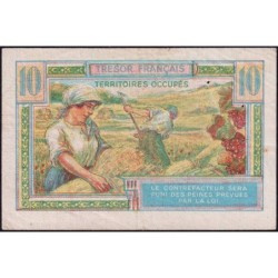 VF 30-01 - 10 francs - Trésor français - Territoires occupés - 1947 - Série A - Etat : TTB