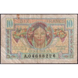 VF 30-01 - 10 francs - Trésor français - Territoires occupés - 1947 - Série A - Etat : TB-