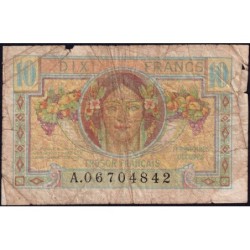 VF 30-01 - 10 francs - Trésor français - Territoires occupés - 1947 - Série A - Etat : AB