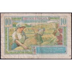 VF 30-01 - 10 francs - Trésor français - Territoires occupés - 1947 - Série A - Etat : TB