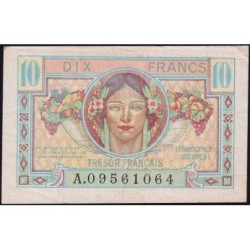 VF 30-01 - 10 francs - Trésor français - Territoires occupés - 1947 - Série A - Etat : TTB