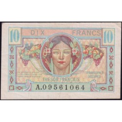 VF 30-01 - 10 francs - Trésor français - Territoires occupés - 1947 - Série A - Etat : TTB