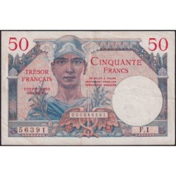 VF 31-01 - 50 francs - Trésor français - Territoires occupés - 1947 - Série F.1 - Etat : TTB+
