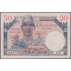 VF 31-02 - 50 francs - Trésor français - Territoires occupés - 1947 - Série P.2 - Etat : TTB-