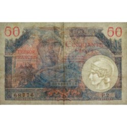 VF 31-02 - 50 francs - Trésor français - Territoires occupés - 1947 - Série P.2 - Etat : TTB-