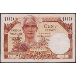 VF 32-01 - 100 francs - Trésor français - Territoires occupés - 1947 - Série P.1 - Etat : TTB