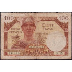 VF 32-06 - 100 francs - Trésor français - Territoires occupés - 1947 - Série H.15 - Etat : B