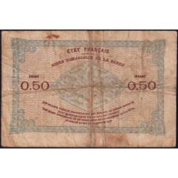 VF 50-01 - 50 centimes - Mines Domaniales de la Sarre - 1919 - Série A - Etat : B+
