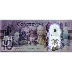 Canada - Pick 112 - 10 dollars - Série CDA - 2017 - Polymère commémoratif - Etat : NEUF